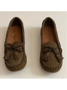 Lucky Brand Alecks, Suede Moccasin Loafers Color Brown Size 8 With Front…